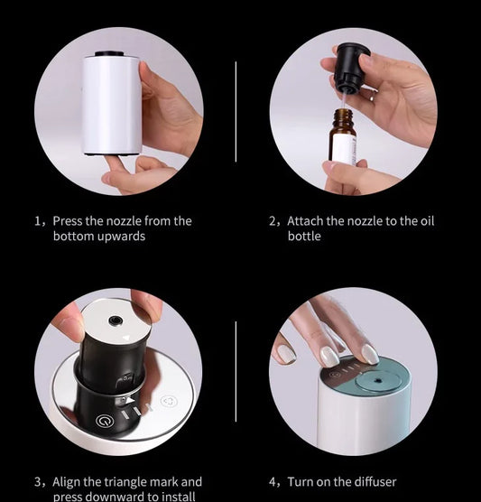 Car Aromatherapy Diffuser and Essential Oil Diffuser